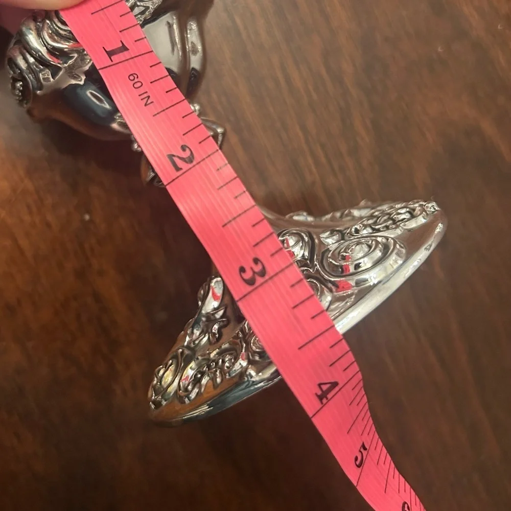 Vintage Godinger Ornate Silver Candle Holders